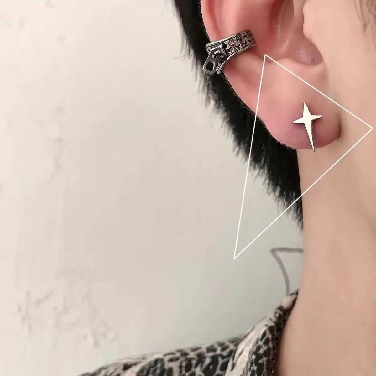 C387 Cross Star Silver