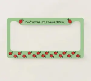 Line of Ladybugs Design License Plate Frame, Car Accessories