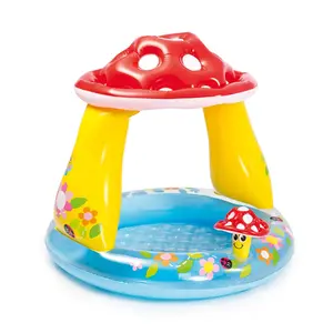 Intex Inflatable Mushroom Water Play Center Kiddie Baby Swimming Pool Ages 1-3 Intex Inflatable Mushroom Water Play Center Kiddie Baby Swimming Pool Ages 1-3