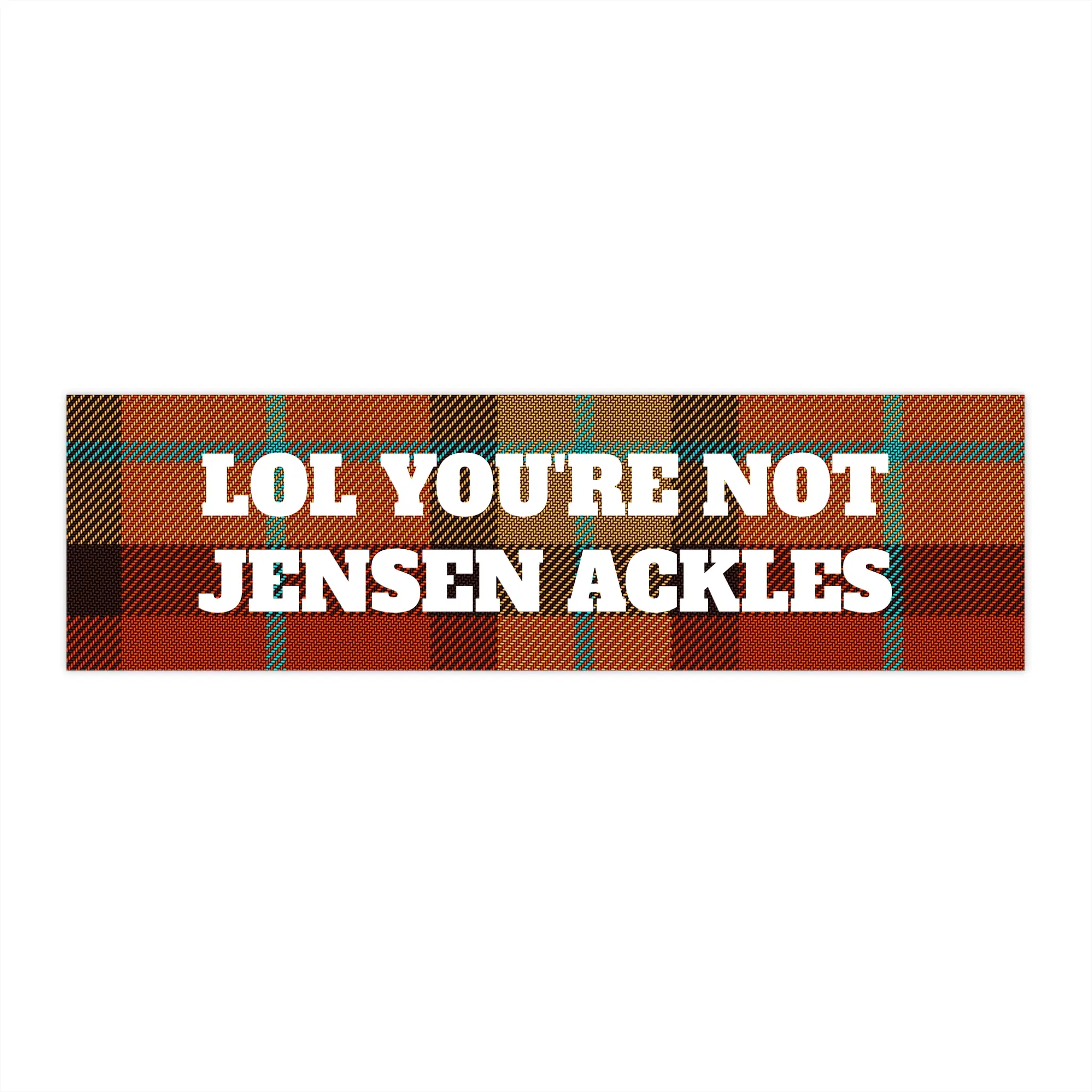 Supernatural Jensen Ackles Fan Bumper Sticker, Funny Dean Winchester Car Decal, TV Show Memorabilia, Gift for Supernatural Fans,