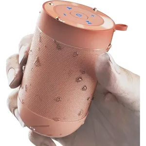 Portable Bluetooth Speaker,Waterproof Speaker IP65,5.3 Bluetooth,360 HD Sound,TWS Stereo Pairing,Built in Mic, Support TF Card,Ideal Gift for Men/Women/Teens -Pink