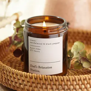 Father's Day Gift Relaxation Candle, Scented Apothecary Candle