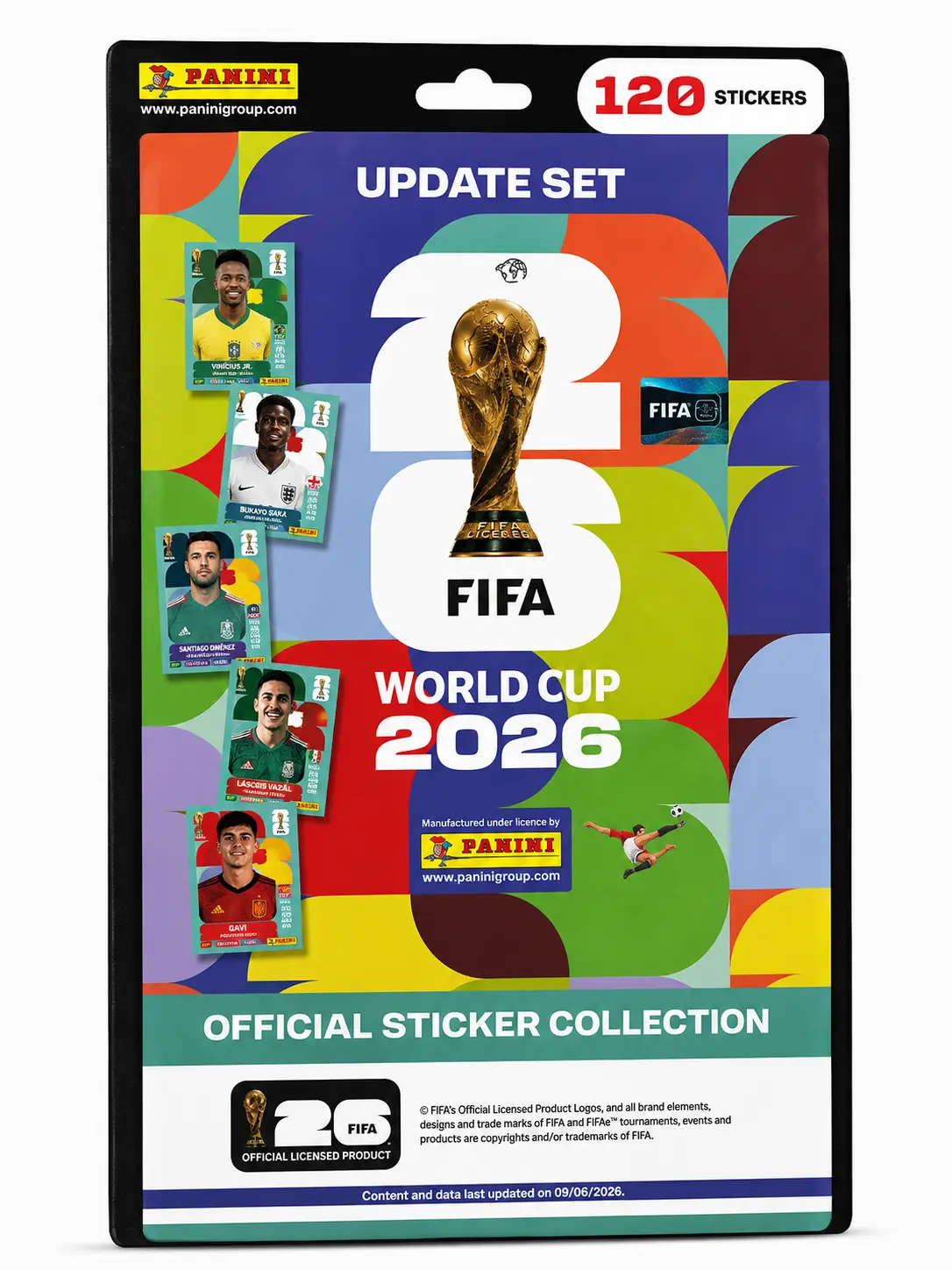 PANINI FIFA World Cup 2026 Official Sticker Collection Update Set – 120 Stickers, 118 New Player Stickers, Final Squad Updates, Soccer Sticker Collection for Fans & Collectors