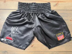 🥊 Mike Tyson Signed Boxing Trunks – JSA Witnessed Autograph – Authentic Fight Style Trunks