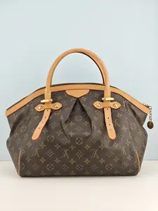 Pre-owned Monogram coated canvas with leather trim Clutches & Wristlets Louis Vuitton Tivoli GM Monogram Canvas Handbag【SP3018】