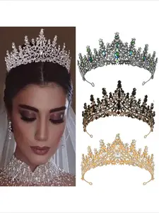 Luxury Crown Bridal Headpiece, Suitable for Banquets and Weddings, Christmas Gift, Costume Crown, Elegant Crown Design