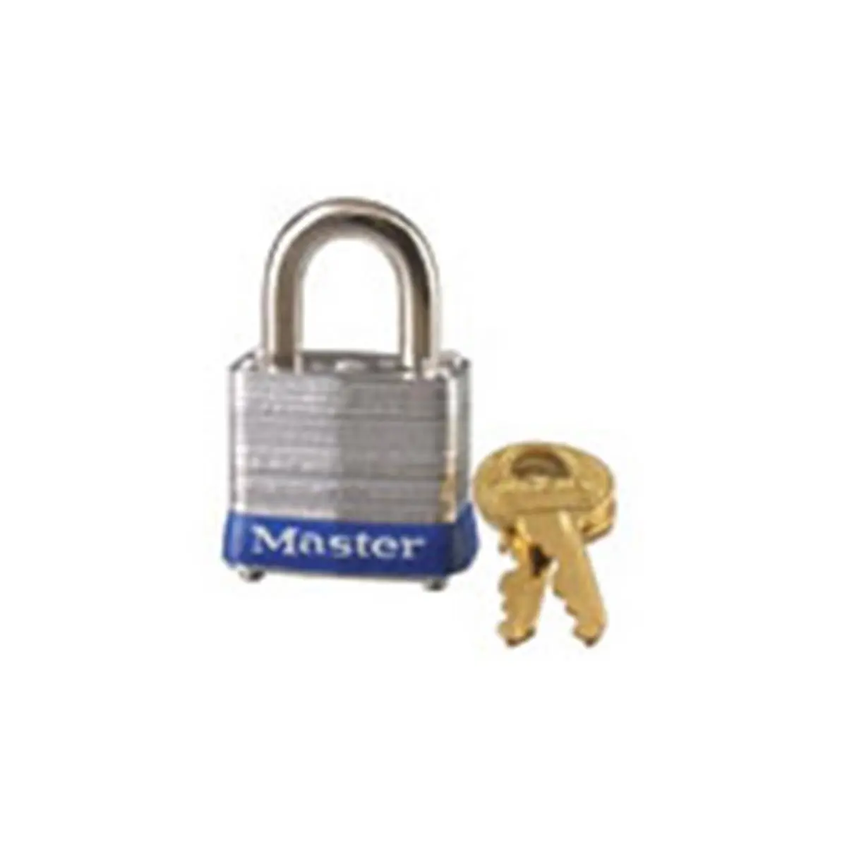 Master Lock 91800 Nickel-Plated Steel General Security Padlock - 1.125 in, 0.17 lbs, 2 Keys, 4-Pin Tumbler Security, Brass Components, Patented Guard Plates, Automotive & Motorcycle Lock Accessory