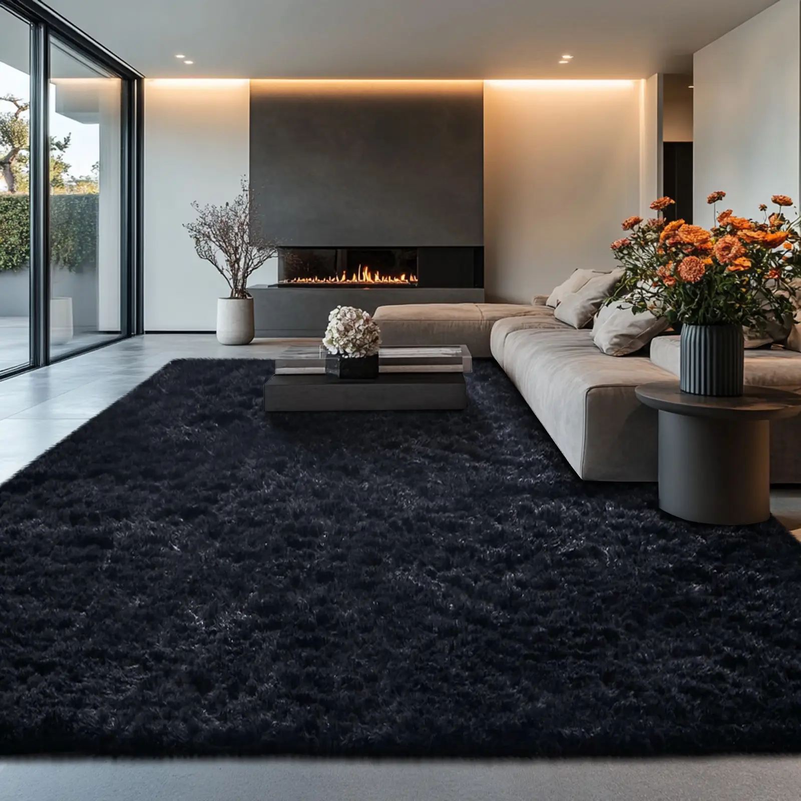 Shaggy Area Rugs For Living Room, Tie-Dye Big Fluffy Rug For Bedroom,Indoor Ultra Soft Carpet, Children's Play Plush Floor Mat, Cool Tufted Rugs