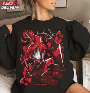 Alastor The Radio Demon Shirt, Sweatshirt, Hoodie, Hazbin Hotel Characters Unisex Tee, Helluva Boss Cartoon, TV Show Series, Gift for Fans