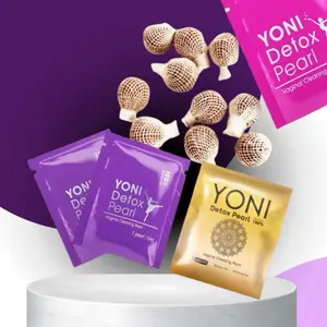 YONI Detox Pearl 6pcs Yoni Pearls Detox Ball with String and Applicator by FIARRA for Your Needs vaginal suppository