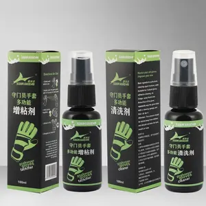 Two-pack goalkeeper glove adhesive enhancer and cleaner, specialized anti-slip cleaning and maintenance spray for goalkeeper gloves soccer goalie
