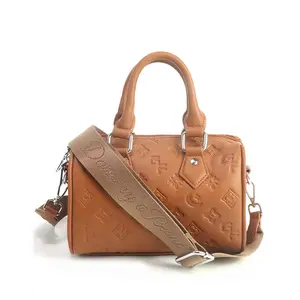 GORFIA Large Capacity Mini Fitness Bag, Fashionable Zipper Handbag, PU Leather Embossed, Suitable for Both Men and Women# Color: Black