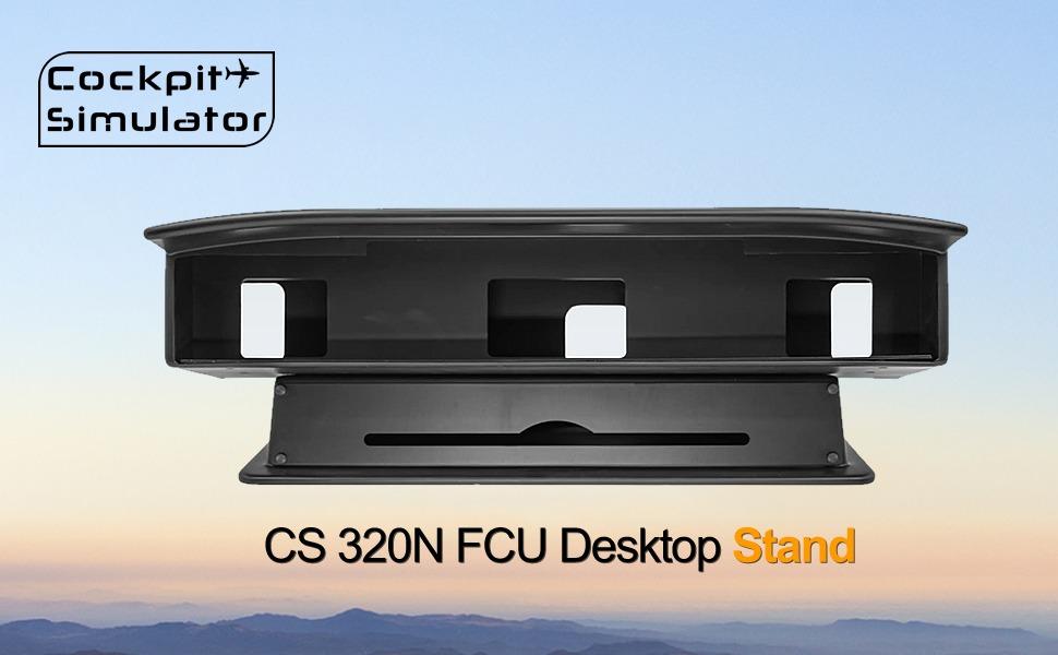 Cockpit Simulator Flight Simulator 320 Series FCU Desktop Stand, Metal Mounting Bracket for FCU-L/C/R Modules, Stable Desk Installation