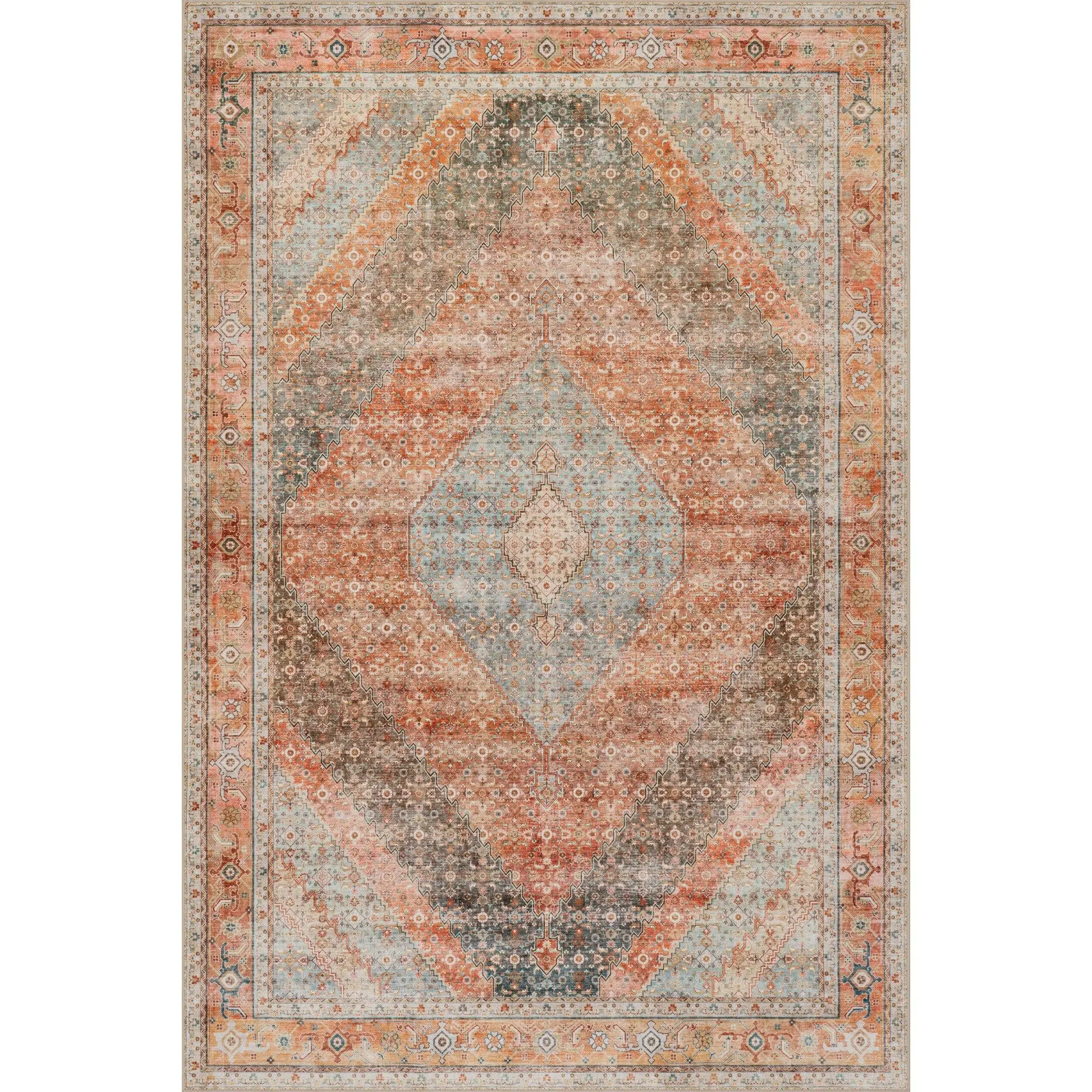 Nuloom Junali Medallion Washable Area Rug