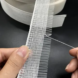 1pc 3m Premium Hard Dense Fishbone Bias Tape for Chiffon Wedding Gowns & Ponytails, Versatile Fit, Reinforced Hemming & Lining, Navy Blue with White Mesh Strip, Wedding Dress Accessory | Structured Clothing | Polyester Chiffon