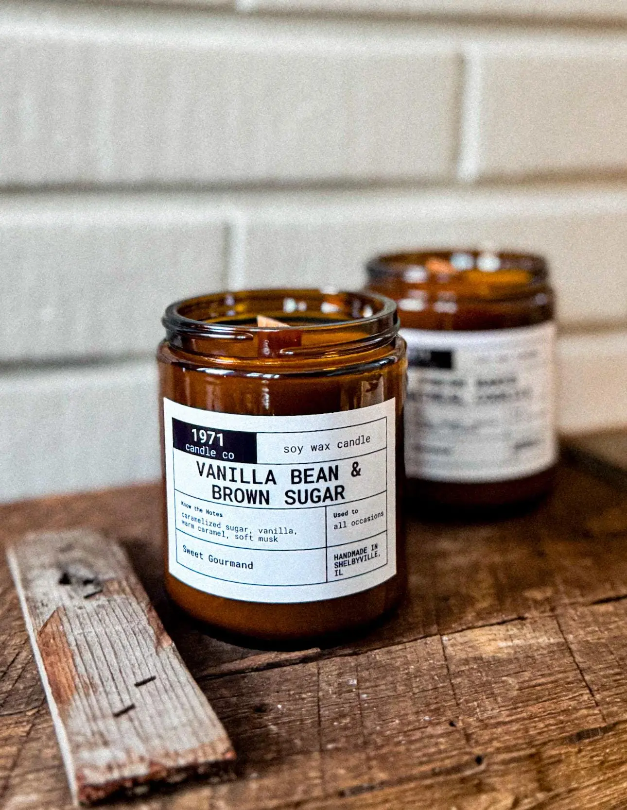 Vanilla Bean + Brown Sugar Wood Wick Candle or Melts
