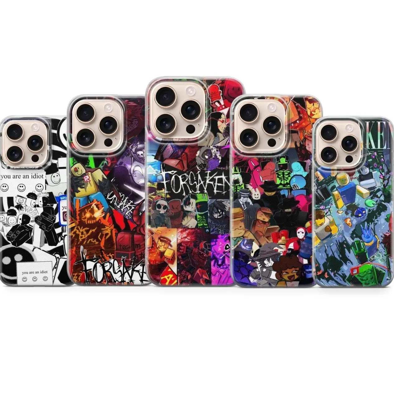 Forsaken Roblox Gaming Collage Phone Case | Y2K Gamer Aesthetic | Cybercore Cover
