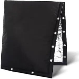 Outdoor Backflow Preventer Cover 24''W x 24''H Winter Freeze & Weatherproof Protection for Irrigation Pipes & Sprinkler Valves Black