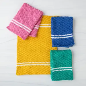 Dish Towel Set by Kerin Dimeler-Laurence – Eco-Friendly Reusable Knit Towels