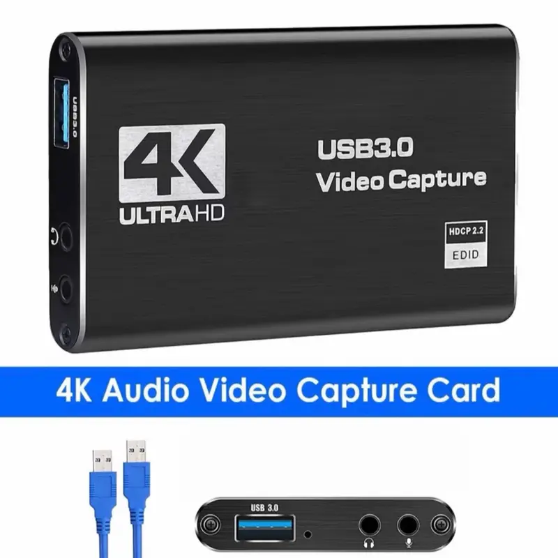 USB 3.0 Video Capture Card with Microphone