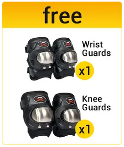 Professional Stainless Steel Motorcycle Protective Gear Set - Knee & Elbow Guard Pads for Motorbike Riding