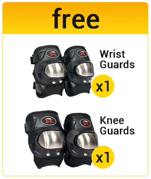 Professional Motorcycle Protective Gear Set - Stainless Steel Knee & Elbow Guards with Adjustable Straps for Riding, Riding Gear, Motorcycle Gear
