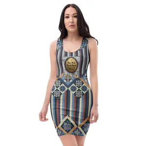 Authentic PHIM™ “I’m the Golden Child” Bodycon Dress – Bold Women’s Statement Confidence Dress