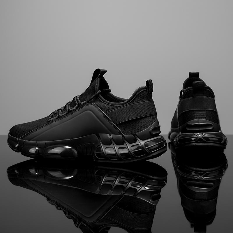 2025 Autumn Winter Men's New Breathable Sports & Leisure Shoes Lightweight Running Sneakers Thick Soled Skateboarding Black Driving Trainers woman men wide fit Breathable Men's Running Shoes