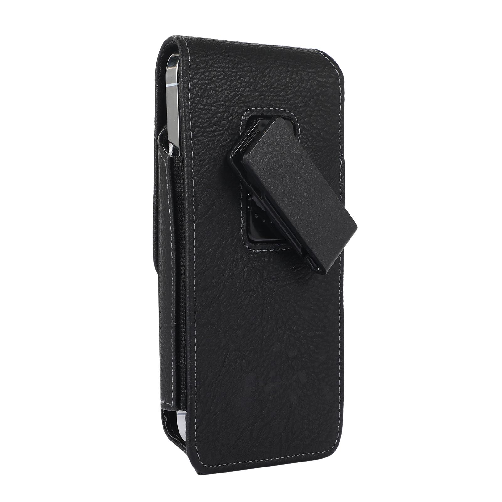 Cell Phone Holster Pouch PU Leather For Man 360°Belt Clip Card Slot Strong Magnet Carrying Perfect For Outdoor Daily Use For iPhone17/16 Pro Max/Samsung S25 Ultra/Google Pixel