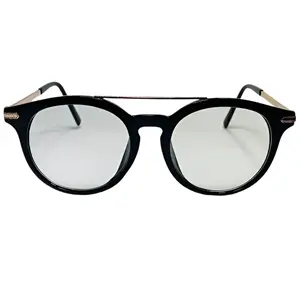 6054 | Round Clear Lens Nerd Glasses - Non Prescription