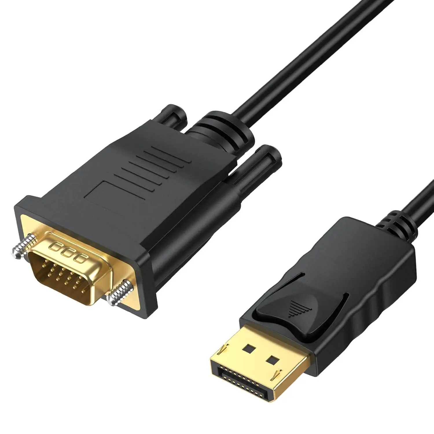 Display Port to VGA Cable Adapter Converter Video HDTV PC Monitor Desktop Laptop