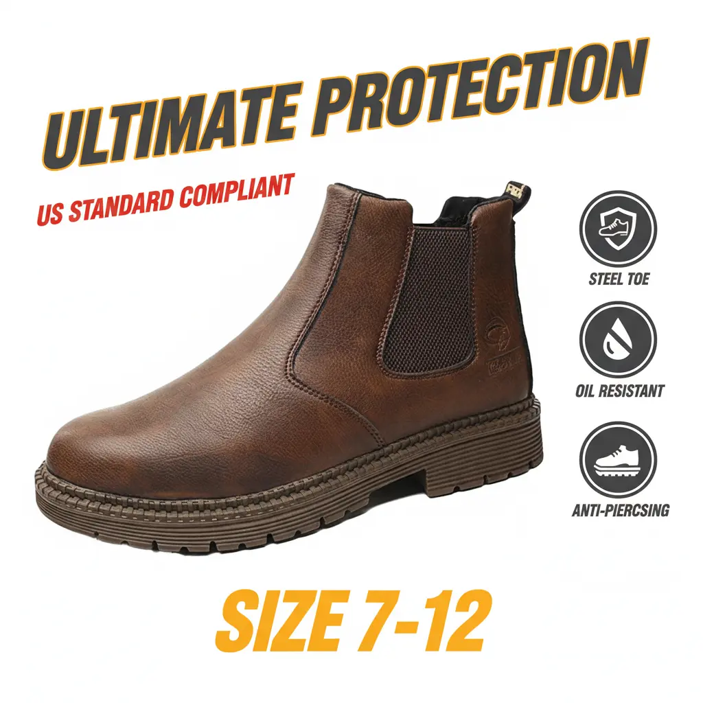 Lineman High Voltage Splash-proof Smash-proof Puncture-proof Breathable Safety Shoes Unisex Chef Work Shoe Waterproof Anti-slip Durable Outdoor Comfortable Sneakers Men Women Footwear Electrical Hazard EH Rated Protective Work Boots Equipment Gear Pro