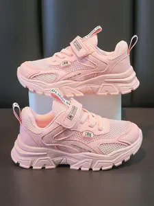 2026 New Trendy Girl Dad Shoes, Casual Trainer Shoes, Lace Up Trainers, Breathable Mesh Velcro Closure, Dual Laces Design, Thick Anti-Slip Soft Sole, Casual Sport Sneakers, Athletic Sneaker Footwear