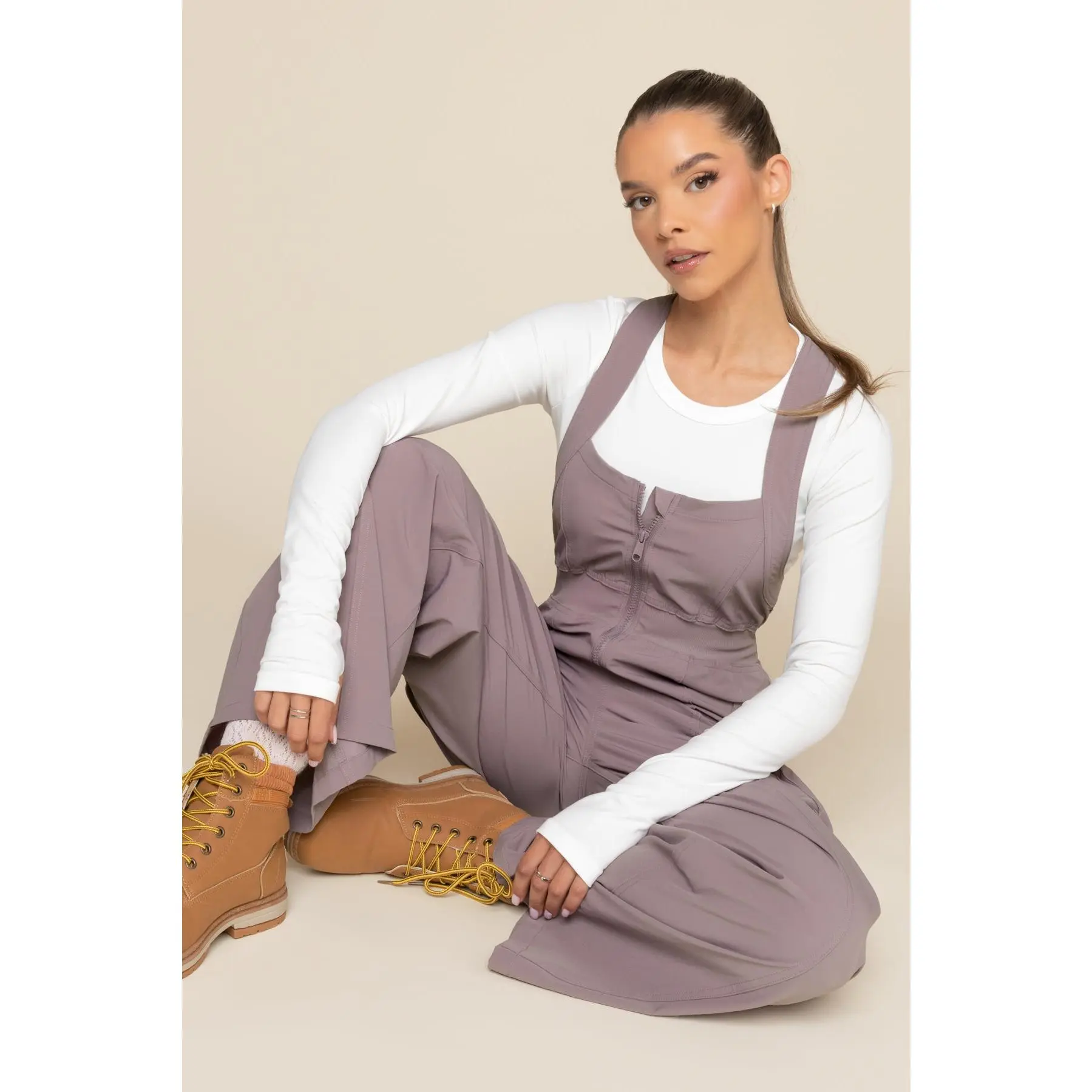 Take a Hike Overalls - Dusty Mauve
