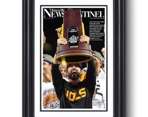 2024 Tennessee Baseball College World Series Champions Framed Front Page Newspaper