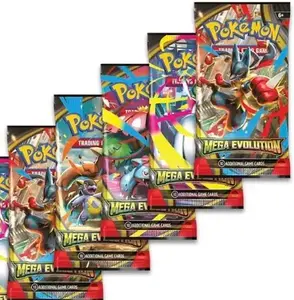 5x packs of Mega Evolutions Booster Packs - Pokemon TCG