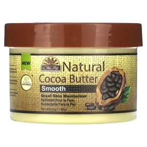 Okay Pure Naturals Natural Cocoa Butter, Smooth Blend, For Hair & Skin, 7 oz (198 g)