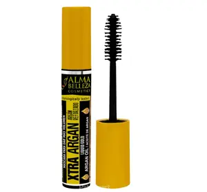 Alma Belleza Xtra Argan Oil Mascara 10ml - Nourishing Waterproof Volume Booster with Argan Oil & Candelilla Wax for Healthier Lashes