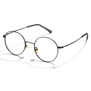 Cyxus Blue Light Glasses for Men and Women, Round Metal Frame Computer Eyeglasses for Office, Gaming, Reading -8090