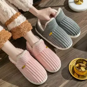 Warm Plush Fleece Lined Slippers for Women Men Fuzzy Ankle Bootie House Shoes Memory Foam Arch Support Anti Slip Sole Indoor Outdoor Cozy Comfort Gift