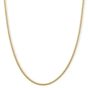 Snake Chain Necklace in ION Plated Yellow Gold Stainless Steel 24-26 Inches
