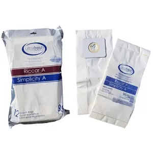 12 Replacement Riccar Vibrance 2000 4000 Series and Simplicity Symmetry 5000 6000 Compatible Type A Vacuum Cleaner Bags