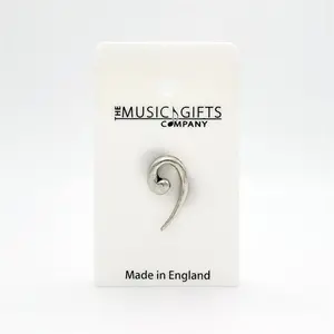 Bass Clef Pewter Pin