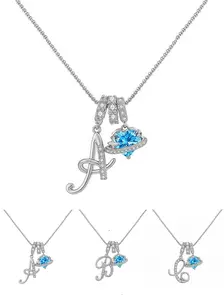 Trendy Multifunctional Necklace, 26 Letter Design, Sweet Girl Jewelry, High-End Luxury Feel, Perfect Gift for Her