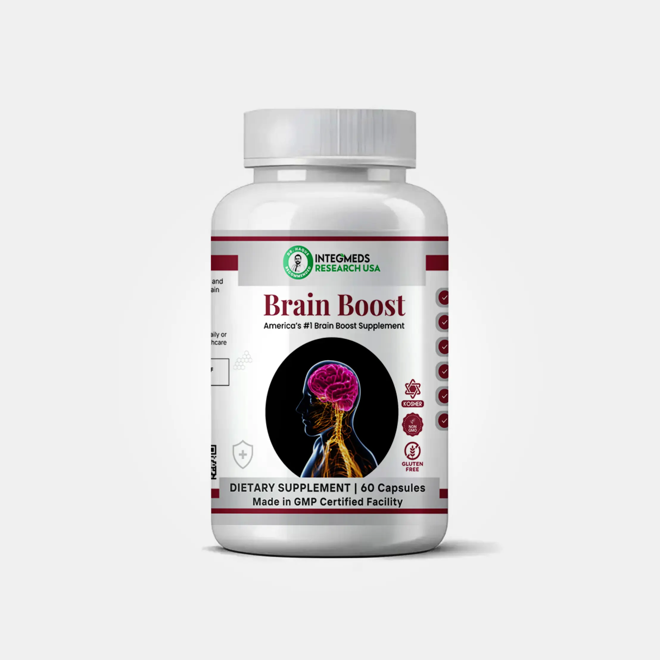 INTEGMEDS BRAIN BOOST Natural Healthcare Supplement Dietary Fitness