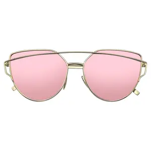WOMENS MENS MODERN RETRO FULL MIRROR FLAT FRONT SUNGLASSES