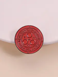 Silent Hill Sun Halo Enamel Badge, Symbol Design with Compass Outer Ring, Inner Rings, Perfect Accessory for Fans & Horror Game Lovers