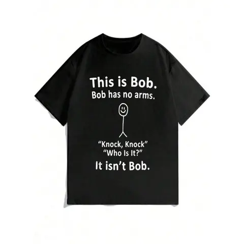 Slogan Funny Graphic Black Crew Neck Short-Sleeve T-Shirt - Soft Casual-Fit Back to School Streetwear Tee, Black Shirt