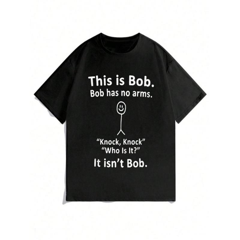 Slogan Funny Graphic Black Crew Neck Short-Sleeve T-Shirt - Soft Casual-Fit Back to School Streetwear Tee, Black Shirt