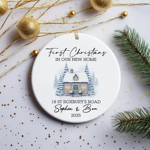 First Home Personalised Ornament | New Home Gift | Christmas Gift 2025 | First Home 2025 | Christmas Gift | Christmas Ornament
